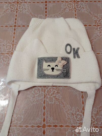 Шапка для девочки 46 - 48