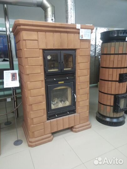 Печькамин с духовкой Каминопечь Отопление коттеджа