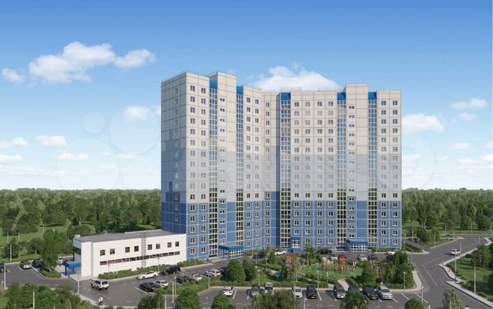 2-к. квартира, 61,5 м², 12/16 эт.