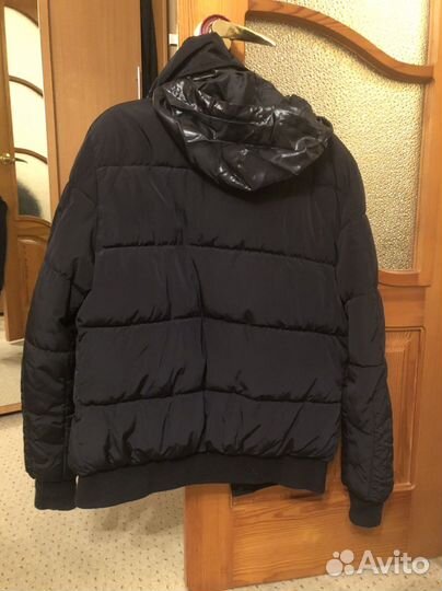 Куртка zara мужская 46-48 новая темно-синяя