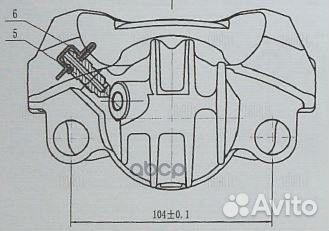 Суппорт торм. для а/м Citroen Berlingo