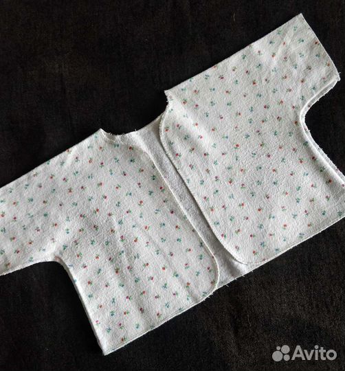 Распашонка. Фланель. ссср. Одежда для кукол.Винтаж