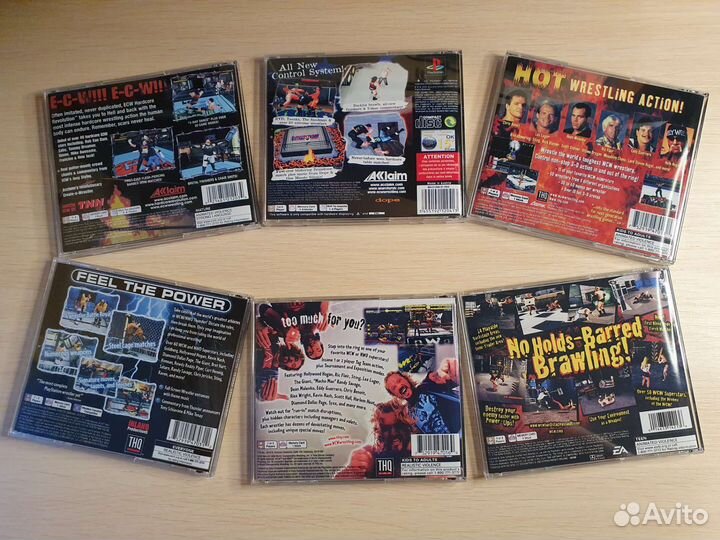 ECW WCW WWF SmackDown ps1 ps2 Playstation ps one