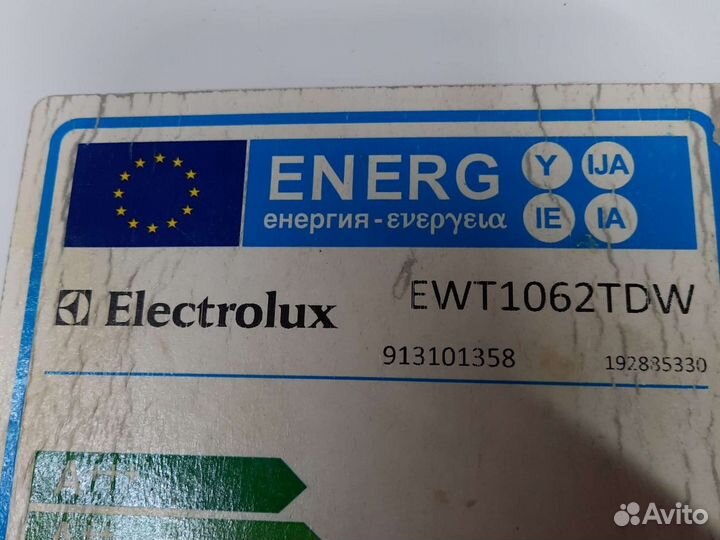 Electrolux ewt1062tdw стиральная машина