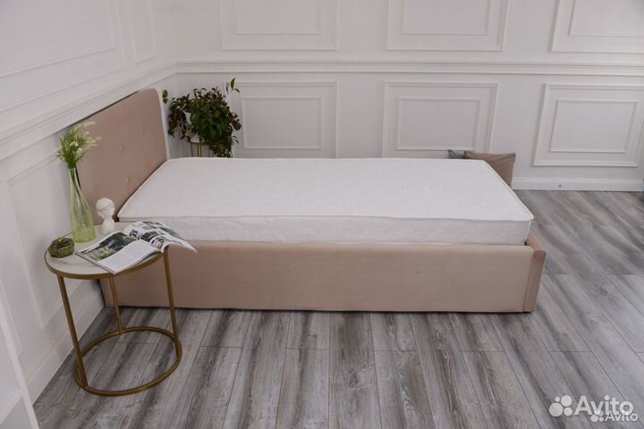 Кровать новая 80х200 Роза велюр