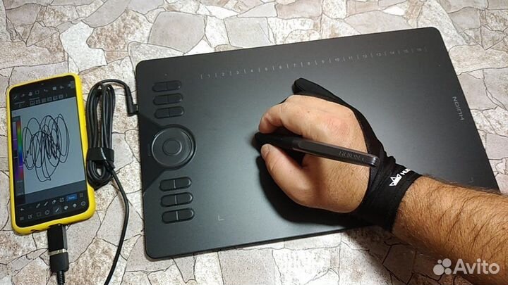 Графический планшет huion hs 610