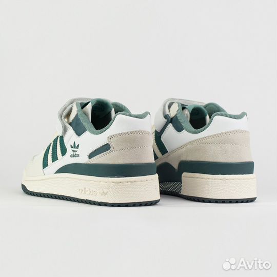 Кроссовки Adidas Forum Low Mens White / Green