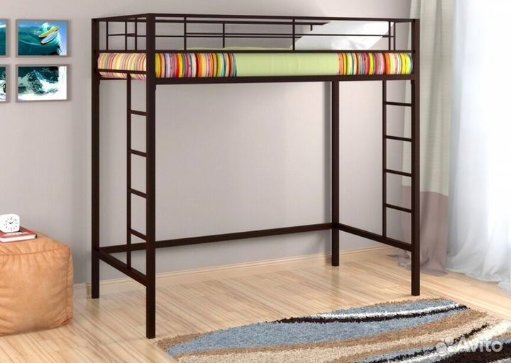 Двухъярусная кровать металлические