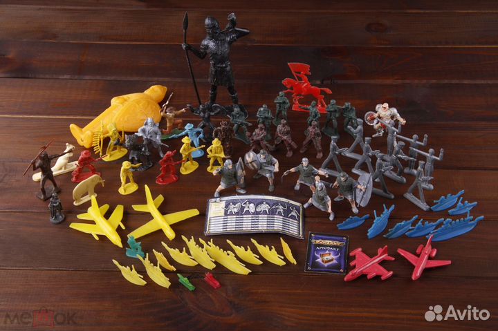 Оптовый лот Солдатики Индейцы Ковбои 66 штук