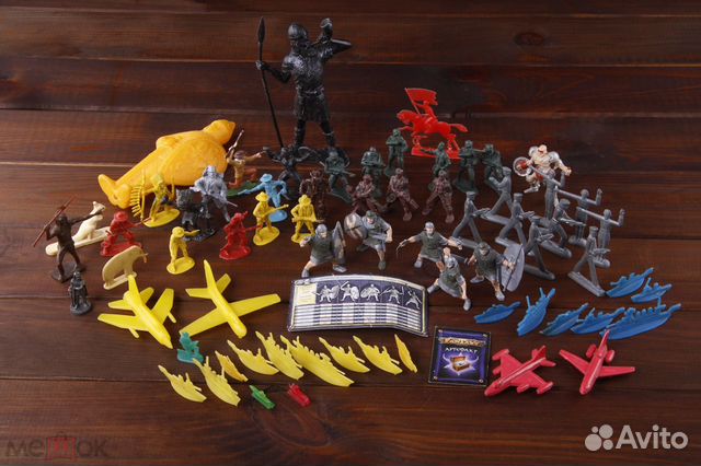 Оптовый лот Солдатики Индейцы Ковбои 66 штук