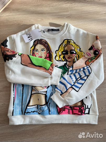 Новый свитшот свитер Zara с бирками оригинал