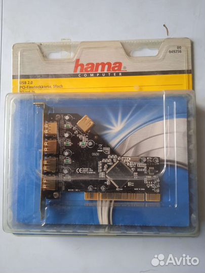 Hama PCI-карта USB 2.0 PCI, 5 портов