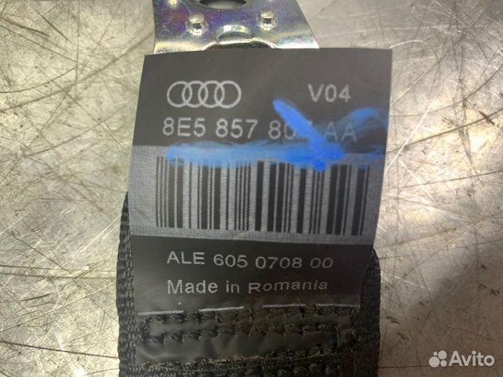Ремень безопасности Audi A4 B7 2005-2007 седан