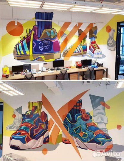 Граффити оформление, роспись стен, дизайн