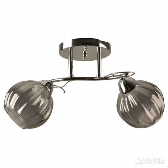 Люстра потолочная hiper E27 2х60Вт хром