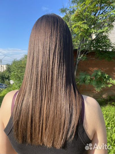 Кератиновое выпрямление волос