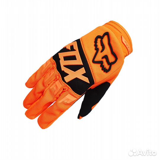 Мотокросс перчатки FOX NEW (оранжевый неон)