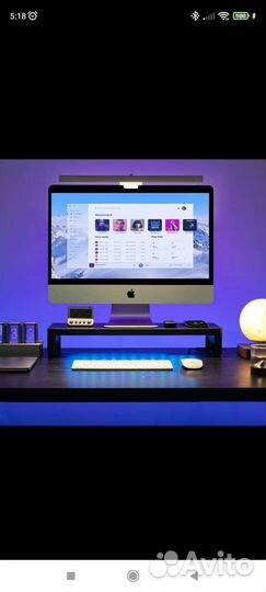 Подставка для монитора с беспроводной зарядкой