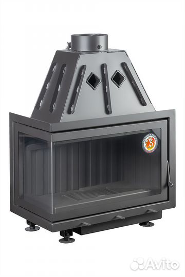 Камин Экокамин Альфа 700 R два стекла правая