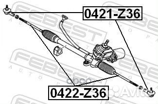 Наконечник рулевой 0421-Z36 0421-Z36 Febest