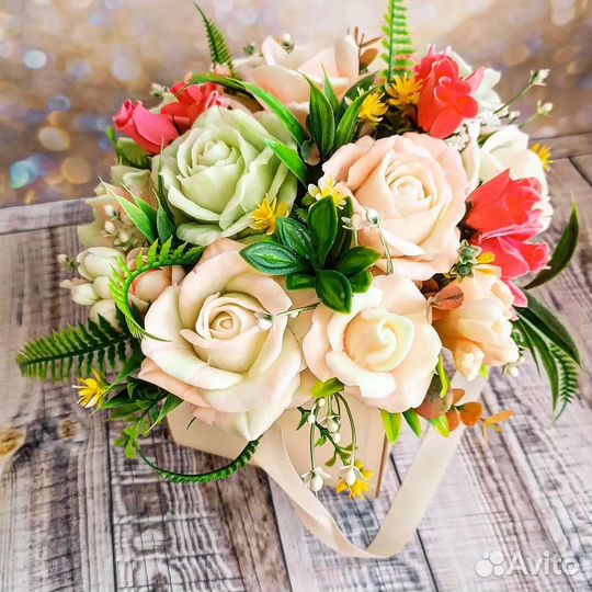 Букет из мыла ручной работы