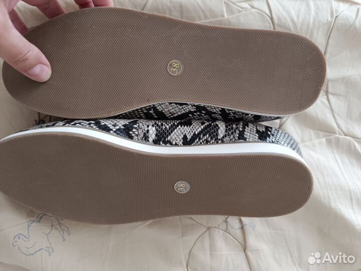 Балетки натуральная кожа 38