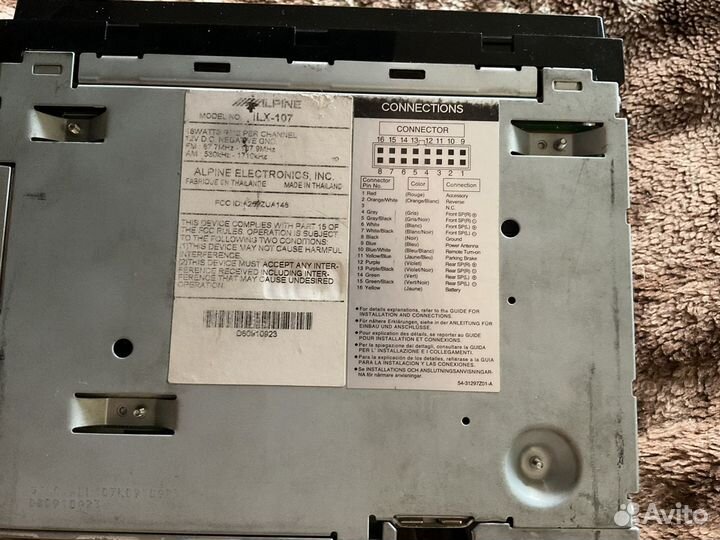 Магнитола alpine ilx-107, беспроводной carplay