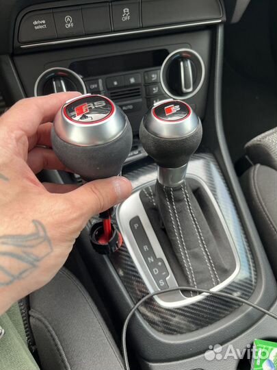 Ручка кпп ауди RS алькантара
