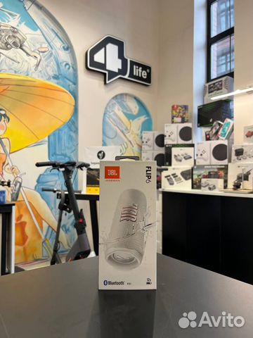 Акустика портативная JBL Flip 6 (белый)