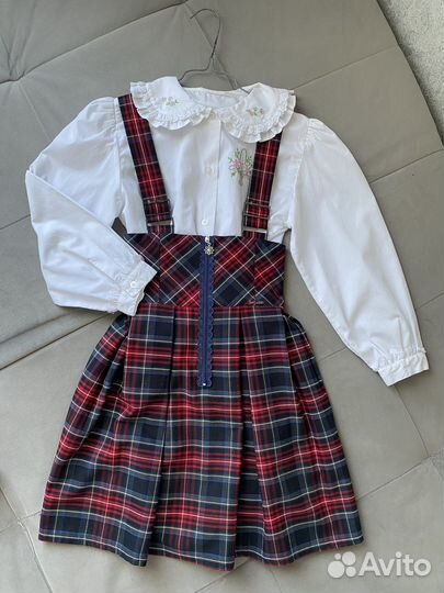 Сарафан в клетку