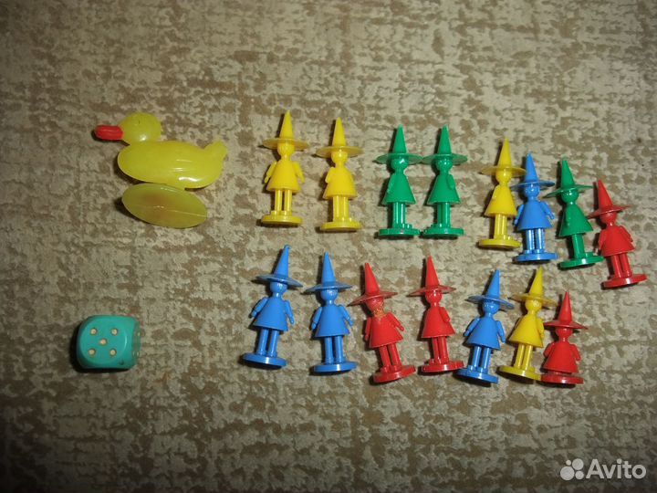 Игра Силуэт, редкие фишки, шашки