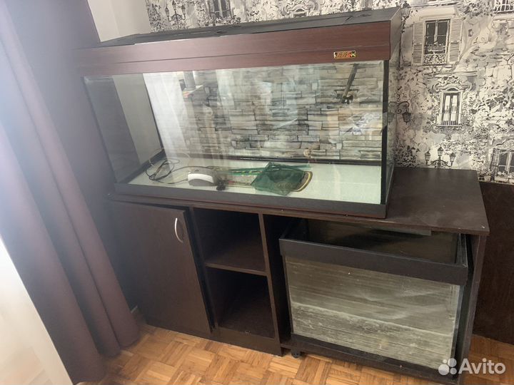 Два аквариума с тумбой 150 л/70 л