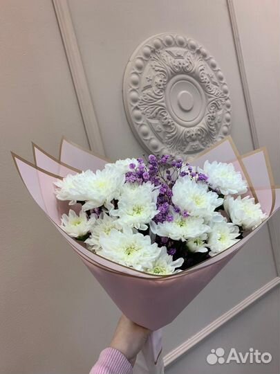 Цветы, букеты из хризантем