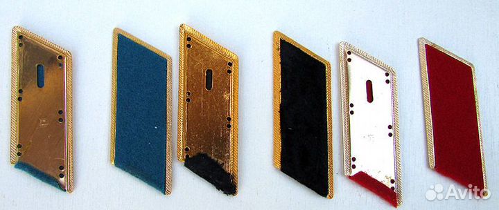 Петлицы офицерские СССР лот 3 шт