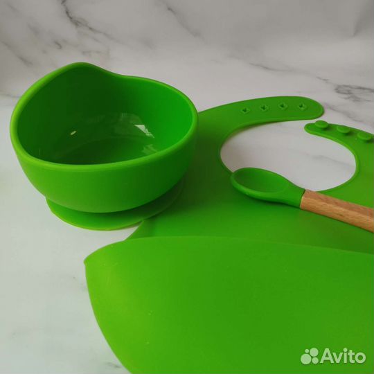 Набор детской силиконовой посуды