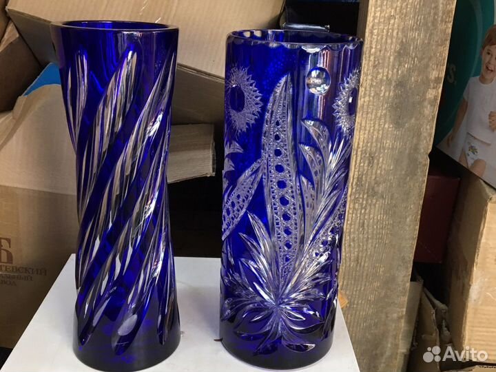 Фужеры цветное стекло