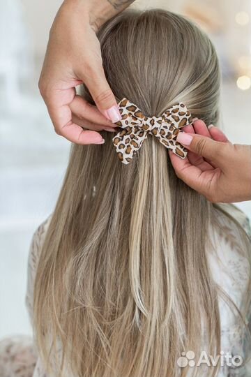 Заколки бантики для девочек, набор (новые)