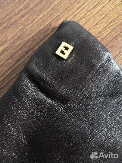 Перчатки женские кожаные, размер 7.5