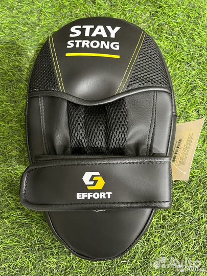 Лапа боксерская E 602-2, кожзам, черный