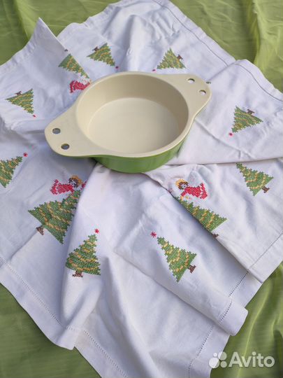 Форма для запекания, Италия, поднос и вышивка