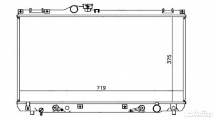 Радиатор охлаждения tomsun TO-133A/2R Lexus IS200