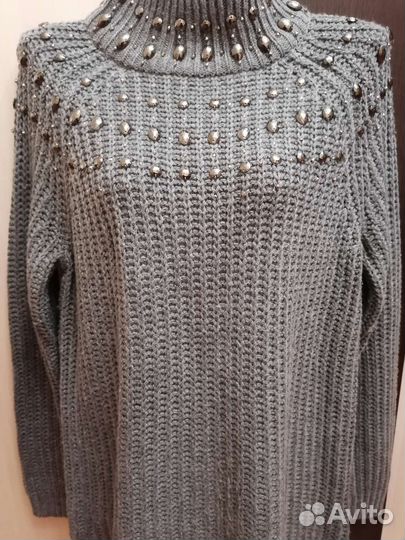 Свитер женский со стразами Bonprix р. 48/50
