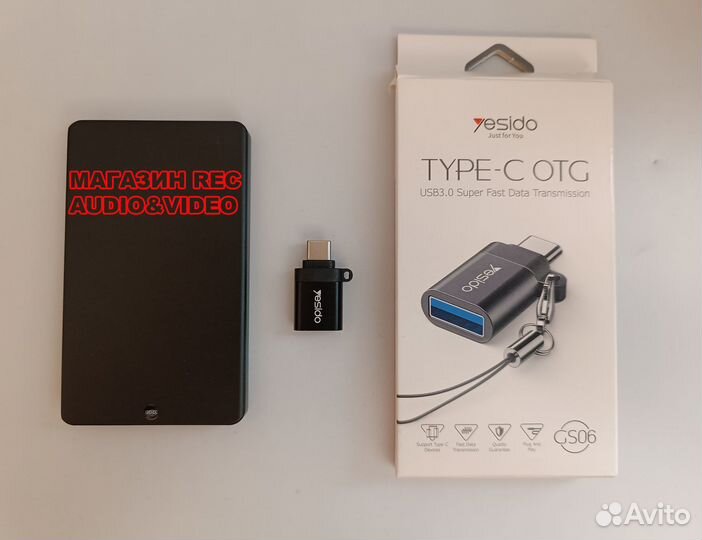 Мини диктофон VR166 32GB 400 часов OTG Type C