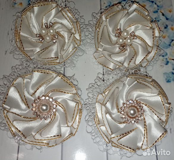 Резиночки для волос ручной работы