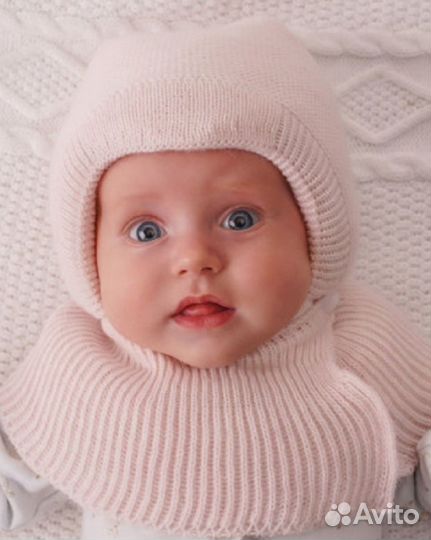 Шапка шлем новая для новоржденного