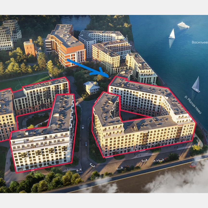1-к. квартира, 41,2 м², 6/8 эт.