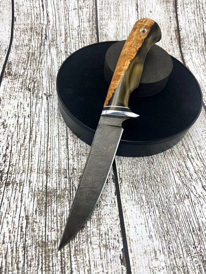 Нож «Байкал» из дамасской стали