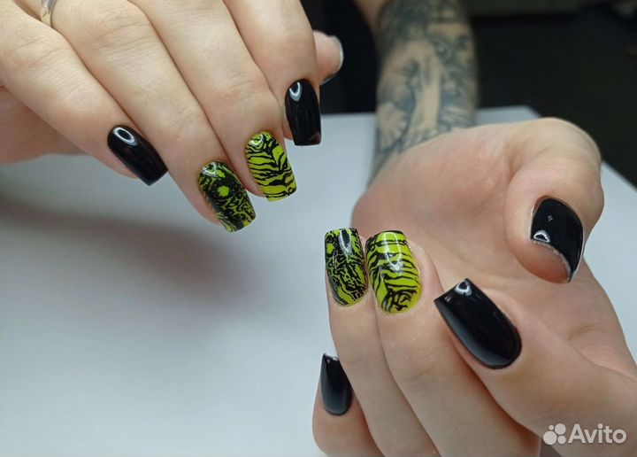 Маникюр гель-лак, наращивание ногтей, педикюр