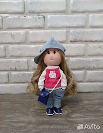 Текстильная, интерьерная кукла ручной работы