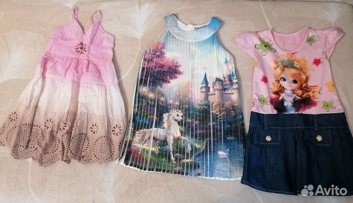 Платья 3 шт, 110 см